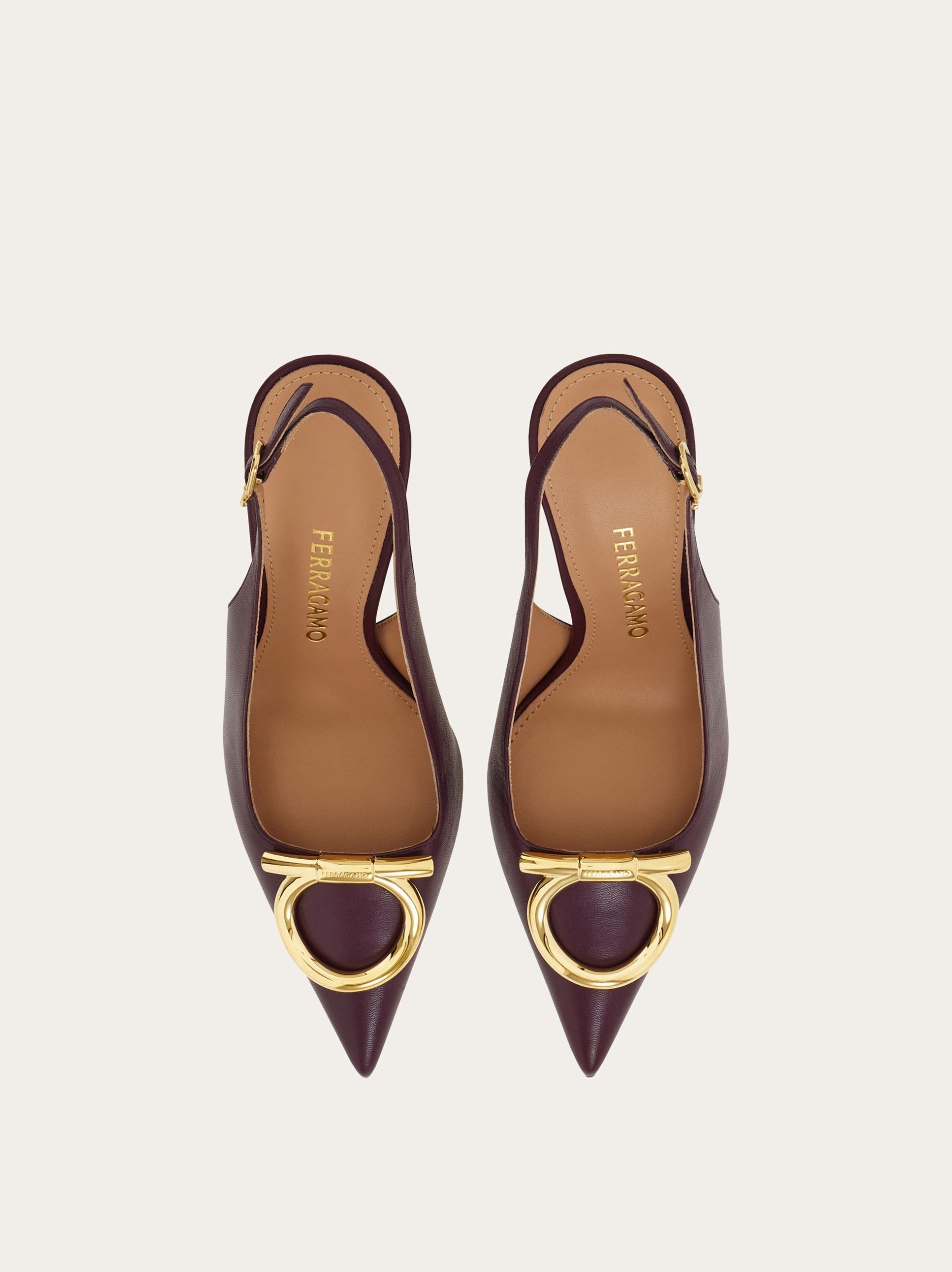 Ferragamo Maxi Gancini slingback pum - Image 4